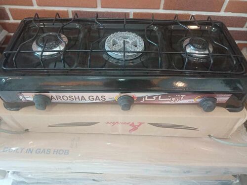 اجاق گاز رومیزی سه شعله برند آروشا مدل نایس