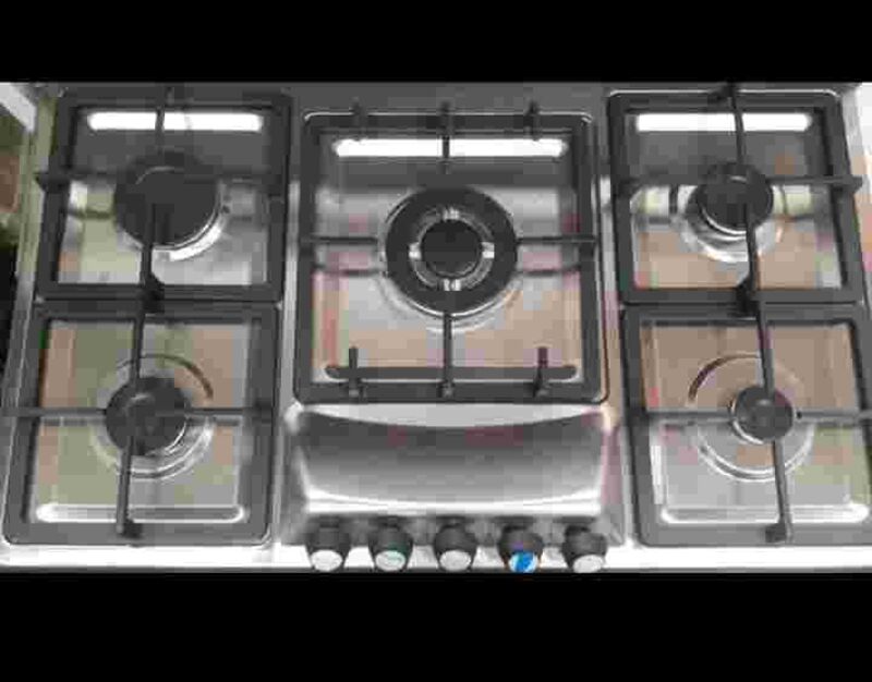 اجاق گاز صفحه ای استیل 5شعله نوریس gallery0